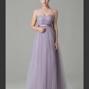 Lilac purple convertible bridesmaid dress